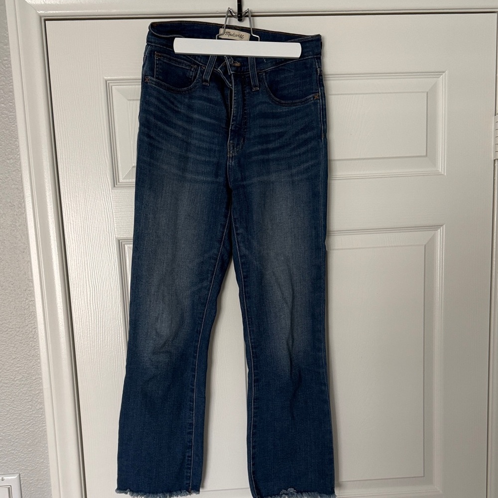 Madewell Dark Blue Cropped Jeans
